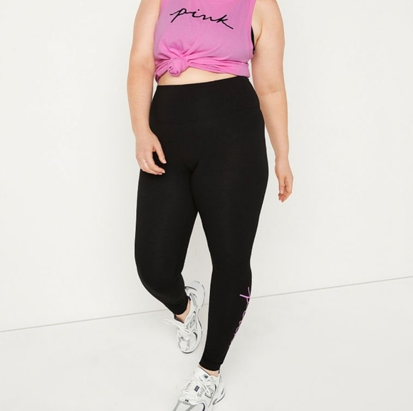 PINK Victoria's Secret Leggings, Size M, Black - Picture 3 of 7